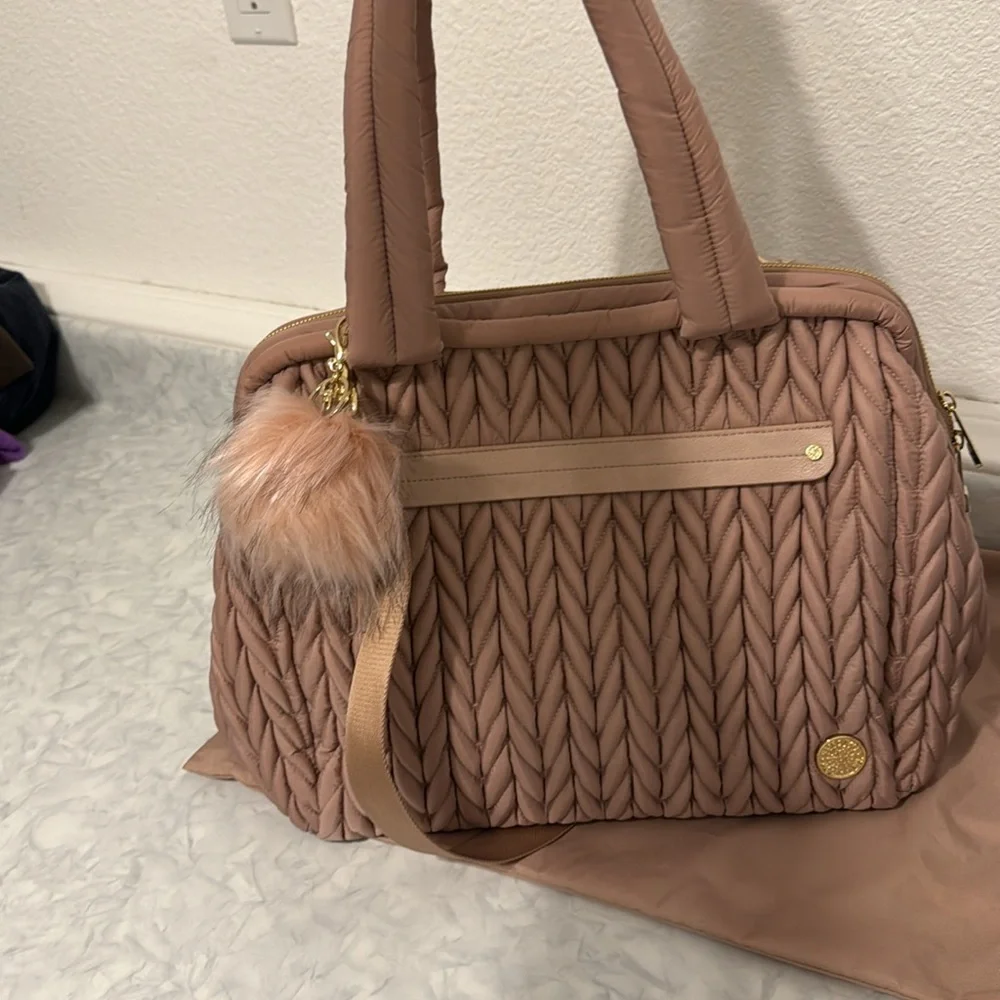 NWOT Paige Carryall Dusty Rose & Memory Foam Changing Pad